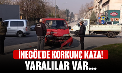 İnegöl'de feci kaza! Yaralılar var...