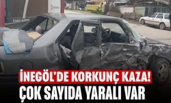 İnegöl'de korkunç kaza! Çok sayıda yaralı var