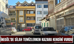 İnegöl’de silah temizlerken kazara kendini vurdu