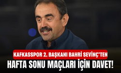 Kafkasspor 2. Başkanı Bahri Sevinç’ten Hafta Sonu Maçları İçin Davet!