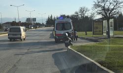 İnegöl’de motosiklet kazası! Sürücü yaralandı