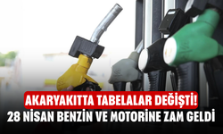 Akaryakıtta tabelalar değişti! 28 Nisan benzin ve motorine zam geldi