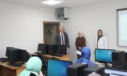 Başkan Taban'dan İNESMEK kursiyerlerine ziyaret!