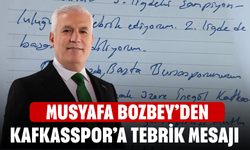 Bozbey’den Kafkasspor’a tebrik mesajı