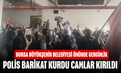 Bursa Büyükşehir Belediyesi Önünde Gerginlik