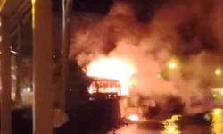 Bursa'da gece yarısı yangın paniği!