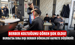 Bursa’da Sıra Dışı Berber Görenleri Hayrete Düşürdü! Berber Koltuğunu Gören Şok Oldu