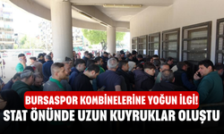 Bursaspor Kombinelerine Yoğun İlgi! Stat Önünde Uzun Kuyruklar Oluştu