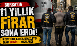 Bursa’da 11 Yıllık Firar Sona Erdi! 9 Estetikle Kimliğini Gizleyen Zanlı Serviste Yakalandı