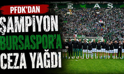 PFDK'dan şampiyon Bursaspor'a ceza yağdı