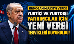 Erdoğan müjdeyi verdi! Yurtiçi ve yurtdışı yatırımcıları için yeni vergi teşvikleri duyuruldu