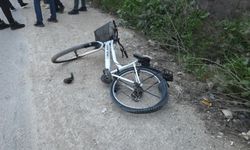 İnegöl’de bisikletli kaza yaptı