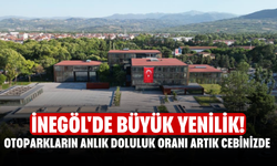 İnegöl'de büyük yenilik! Otoparkların anlık doluluk oranı artık cebinizde