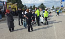 İnegöl’de Motosiklet ile Bisiklet Çarpıştı! 3 Yaralı