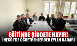 İnegöl’de Öğretmenlerden Eylem Kararı! Eğitimde Şiddete Hayır!