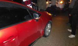 İnegöl'de otomobil ile motosiklet çarpıştı!