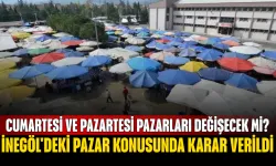 İnegöl'deki pazar konusunda karar verildi! Cumartesi ve Pazartesi pazarları değişecek mi?