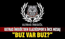 İnegölspor taraftar grubu Ultras İnegöl'den Elazığspor'a ince mesaj... "Buz var buz"