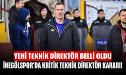 İnegölspor'da kritik teknik direktör kararı! Yeni teknik direktör belli oldu