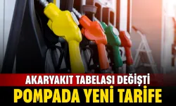 Pompada yeni tarife! Akaryakıt tabelası değişti