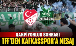 Şampiyonluk sonrası TFF'den resmi mesaj