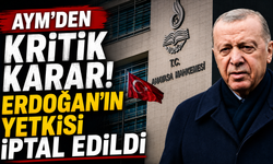 AYM’den kritik karar! Recep Tayyip Erdoğan’ın yetkisi iptal edildi