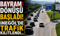 Bayram Dönüşü Başladı! İnegöl'de Trafik Kilitlendi...