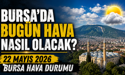 Bursa’da Bugün Hava Nasıl Olacak? 22 Mayıs 2026 Bursa Hava Durumu