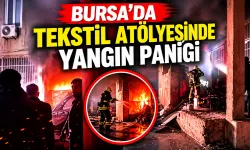 Bursa’da Tekstil Atölyesinde Yangın Paniği