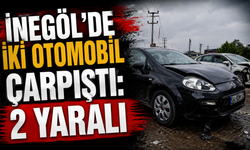 İnegöl’de İki Otomobil Çarpıştı: 2 Yaralı