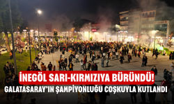 İnegöl Sarı-Kırmızıya Büründü! Galatasaray’ın Şampiyonluğu Coşkuyla Kutlandı