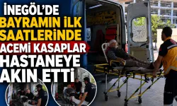 İnegöl'de Bayramın İlk Saatlerinde Acemi Kasaplar Hastaneye Akın Etti