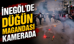 İnegöl'de düğün magandası kamerada