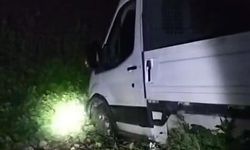 İnegöl’de Kontrolden Çıkan Kamyonet Şarampole Yuvarlandı