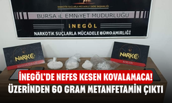 İnegöl’de Nefes Kesen Kovalamaca! Üzerinden 60 Gram Metanfetamin Çıktı