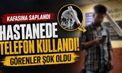 Kafasına Pala Saplanan Genç Hastanede Telefon Kullandı