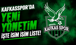 Kafkasspor'da yeni yönetim işte isim isim liste