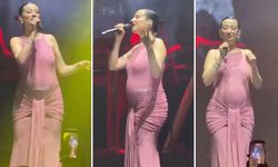 Karnı burnunda sahneye çıkan Melike Şahin, performansıyla tepki çekti