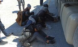 Konteyner yüklü tırda 7 kaçak göçmen yakalandı