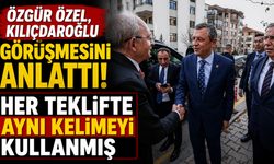 Özgür Özel, Kılıçdaroğlu görüşmesini anlattı! Her teklifte aynı kelimeyi kullanmış