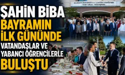 Şahin Biba bayramın ilk gününde vatandaşlar ve öğrencilerle buluştu