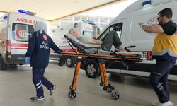 İnegöl'de Motosiklet ile Bisiklet Çarpıştı