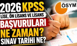 2026 KPSS Başvuru ve Sınav Takvimi Belli Oldu