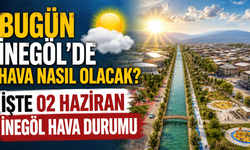 Bugün İnegöl’de hava nasıl olacak? İşte 02 Haziran İnegöl hava durumu