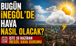 Bugün İnegöl’de hava nasıl olacak? İşte 10 Haziran İnegöl hava durumu