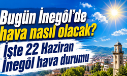 Bugün İnegöl’de hava nasıl olacak? İşte 22 Haziran İnegöl hava durumu