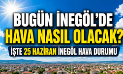 Bugün İnegöl’de hava nasıl olacak? İşte 25 Haziran İnegöl hava durumu