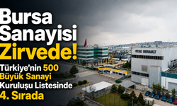 Bursa Sanayisi Zirvede! Türkiye’nin 500 Büyük Sanayi Kuruluşu Listesinde 4. Sırada