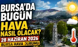 Bursa’da Bugün Hava Nasıl Olacak? 28 Haziran 2026 Bursa Hava Durumu