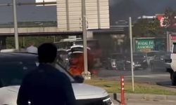 Bursa'da seyir halindeki otomobil alev topuna döndü!